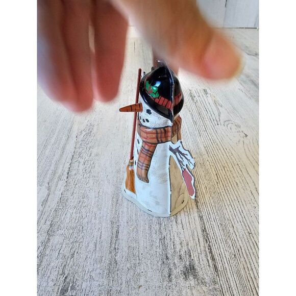 Hallmark medal snowman 1997 broom ornament Xmas tree - Picture 2 of 6